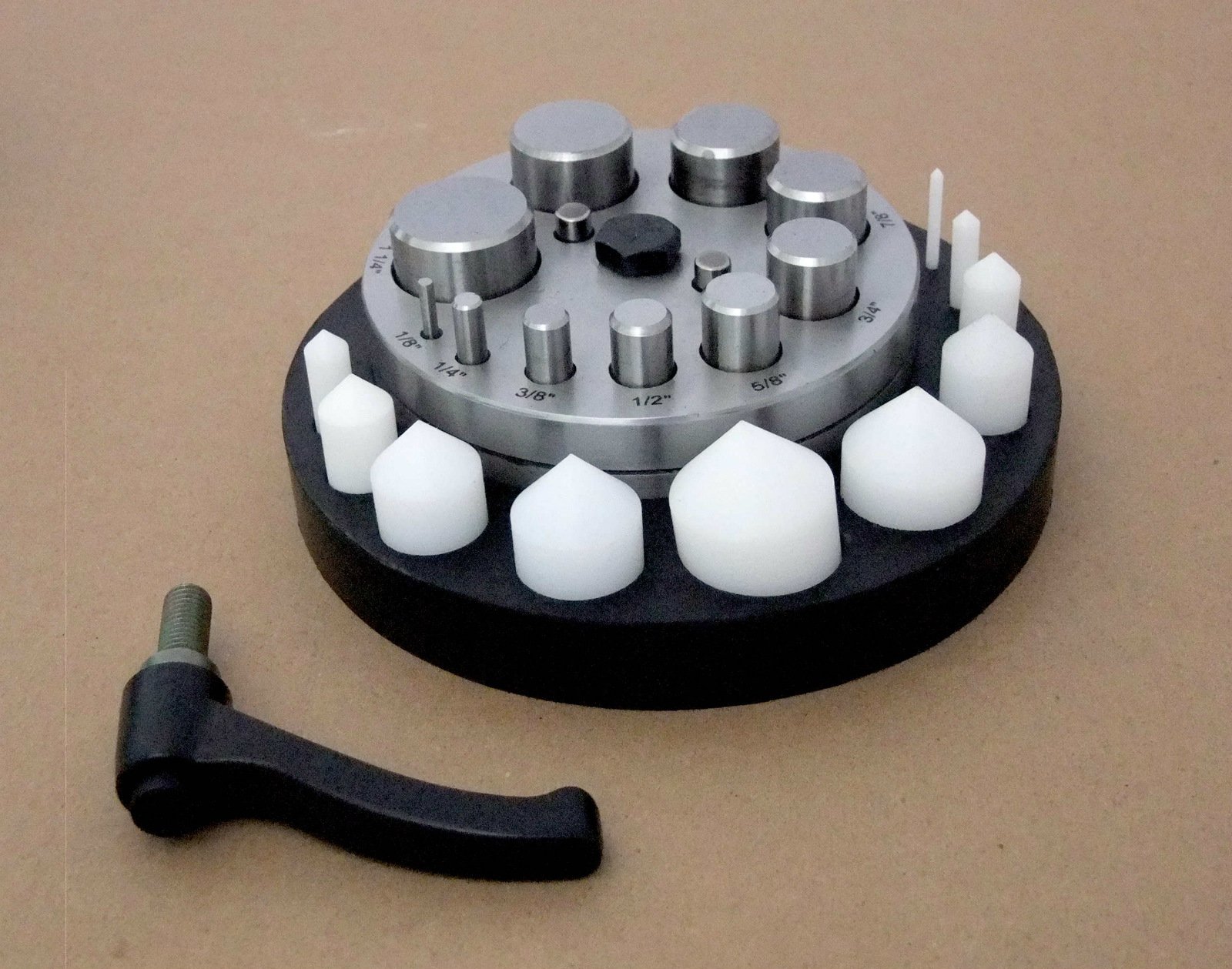 disc cutter set of 10 with centering dies Disc Cutter – Set of 10 with Centering Dies - Image 1