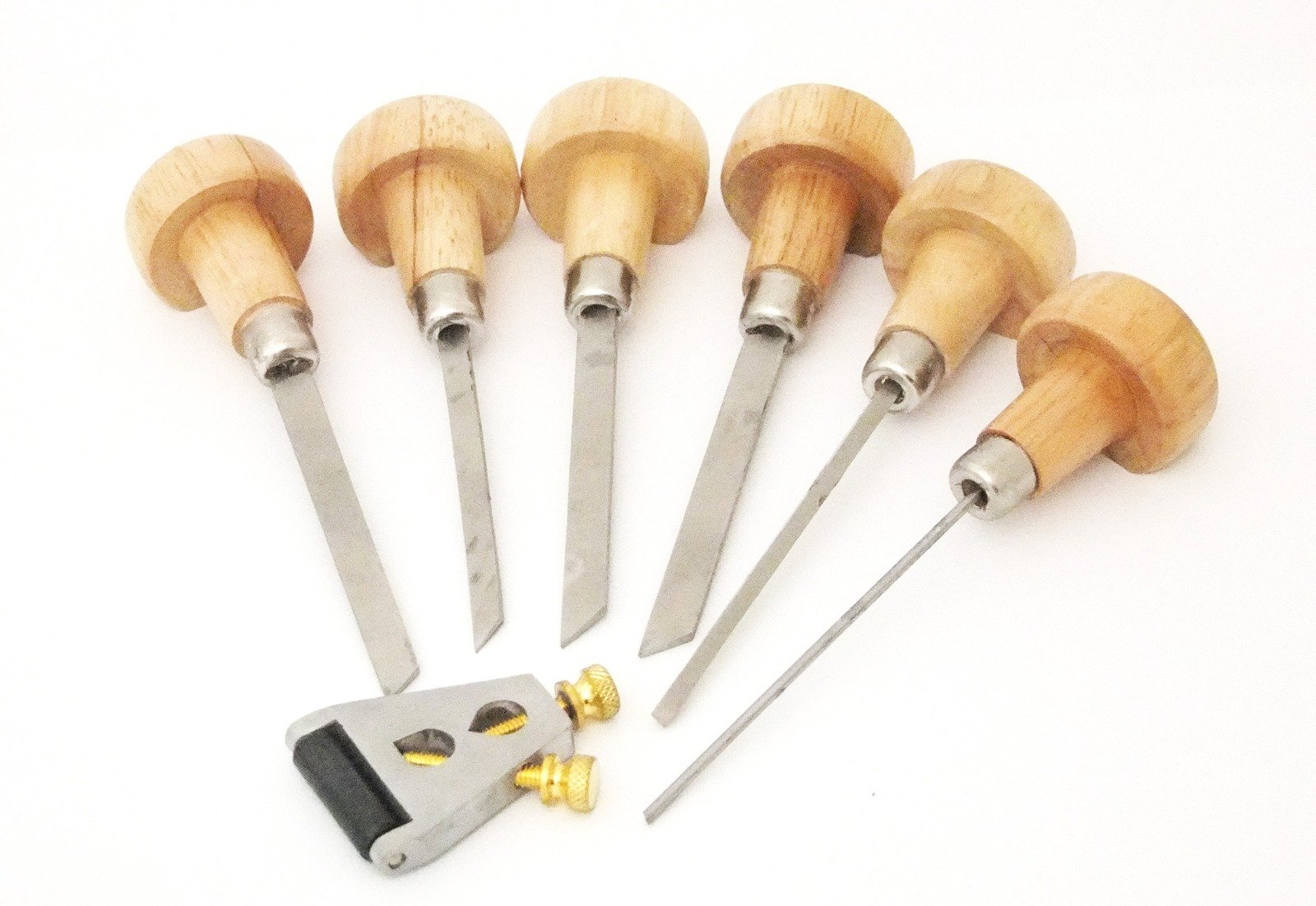 gravers set of 6 with sharpener kit Gravers Set of 6 with Sharpener Kit - Image 1