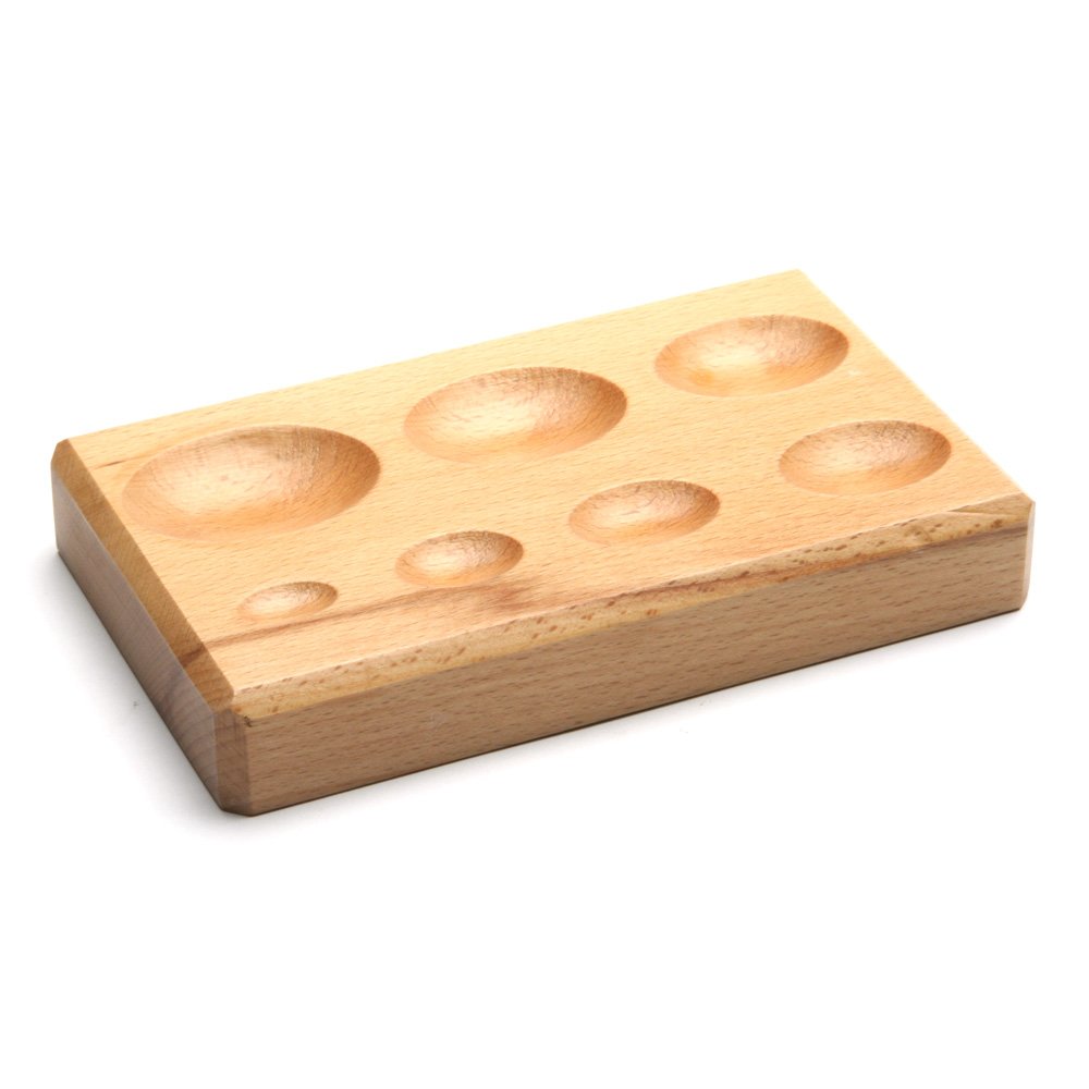 oval wood dapping block Oval Wood Dapping Block - Image 1