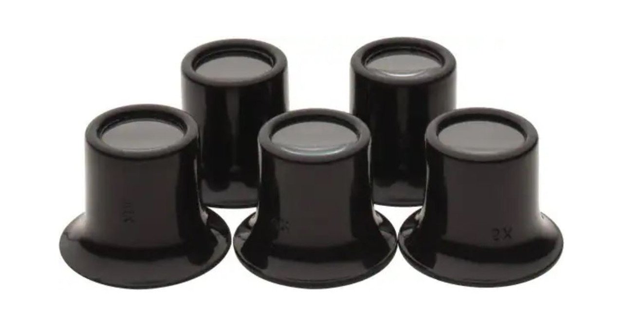plastic eye loupe set of 5 Plastic Eye Loupe Set of 5 - Image 1